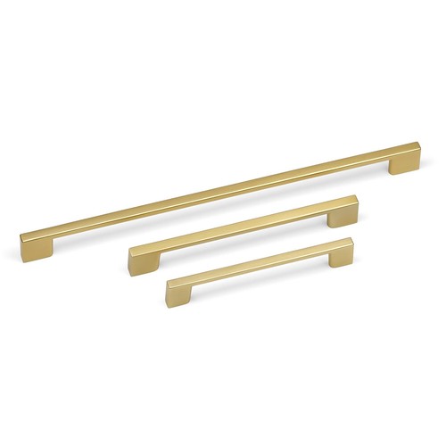 Brushed brass kitchen cabinet - brushed,