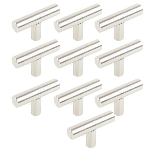 10x brushed steel bar - steel, t-bar