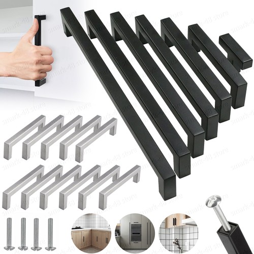 Black square kitchen cabinet - square,