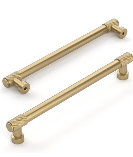10pcs brushed bronze knurled - brushed,
