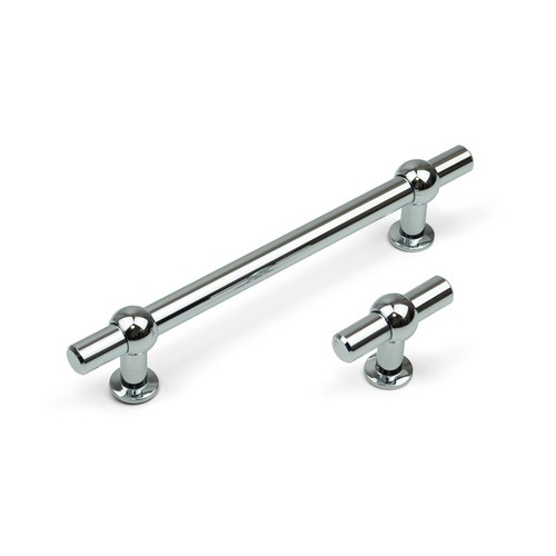 Chrome kitchen cabinet - cabinet, handle