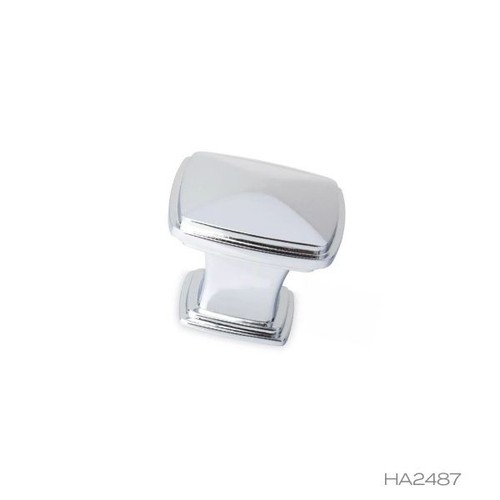 Modern square polished chrome - square,