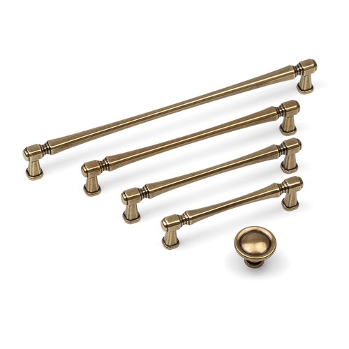 Antique brass cabinet handles - cabinet,