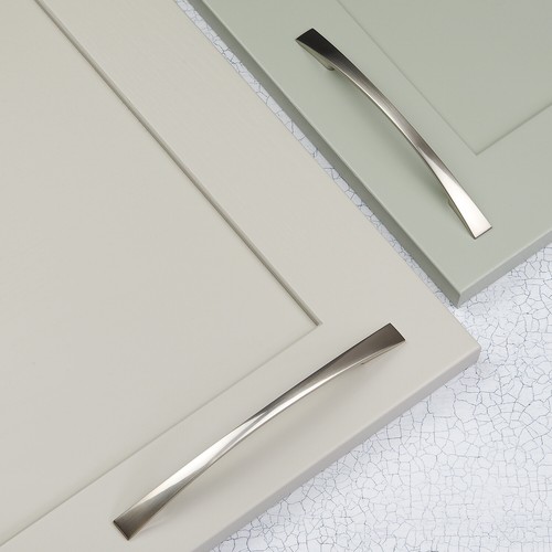 Brushed nickel kitchen handle - nickel,