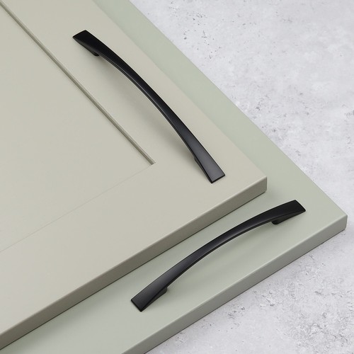 Black kitchen cabinet handles - black,